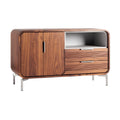 Technische titel in het Nederlands: **Moderne Houten Dressoirkast met Lades en Open Bergruimte**